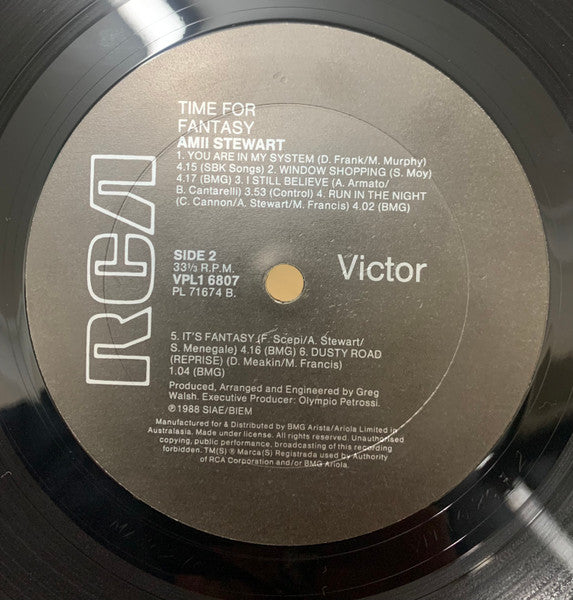 Amii Stewart : Time For Fantasy (LP, Album)