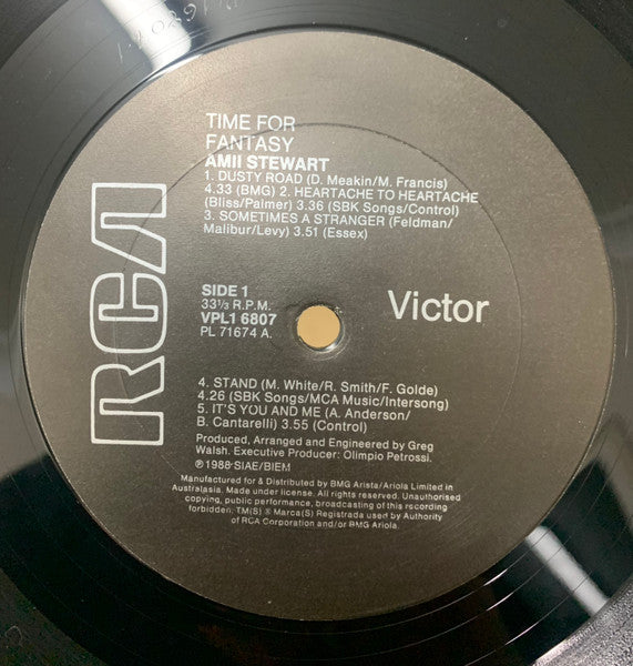 Amii Stewart : Time For Fantasy (LP, Album)