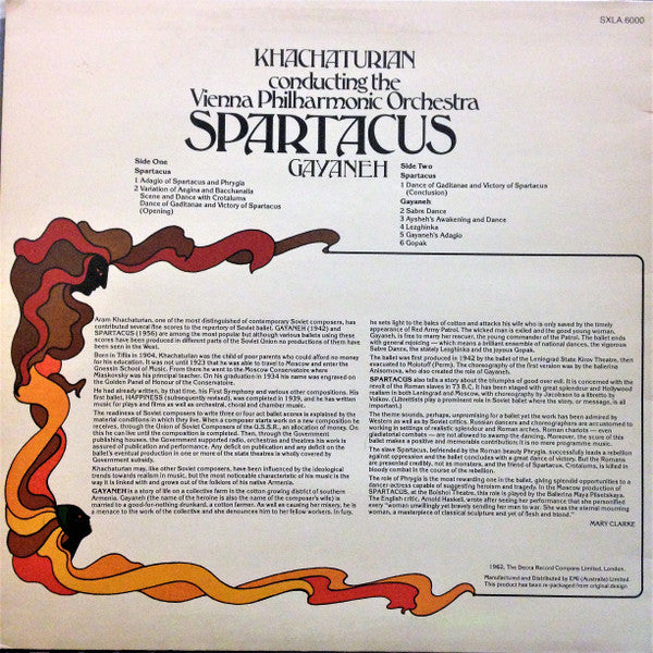 Khachaturian* Conducting The Vienna Philharmonic Orchestra* : Spartacus / Gayaneh (LP, RE)