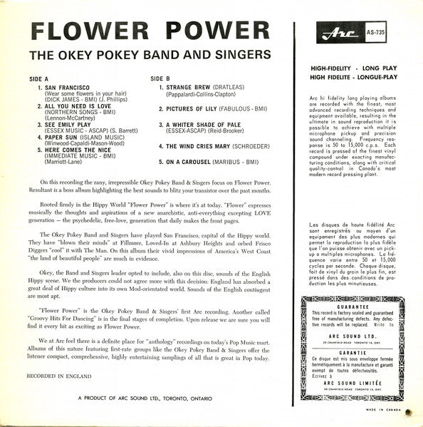 Okey Pokey Band & Singers : Flower Power (LP, Album)