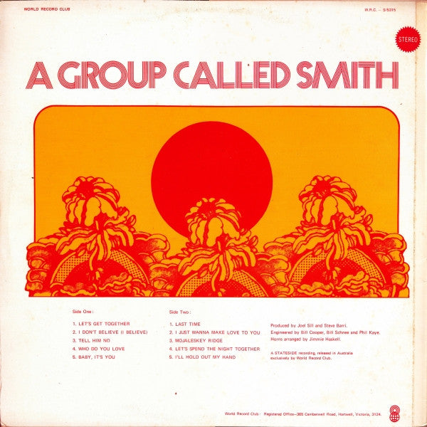 Smith (3) : A Group Called Smith (LP, Album, Club)