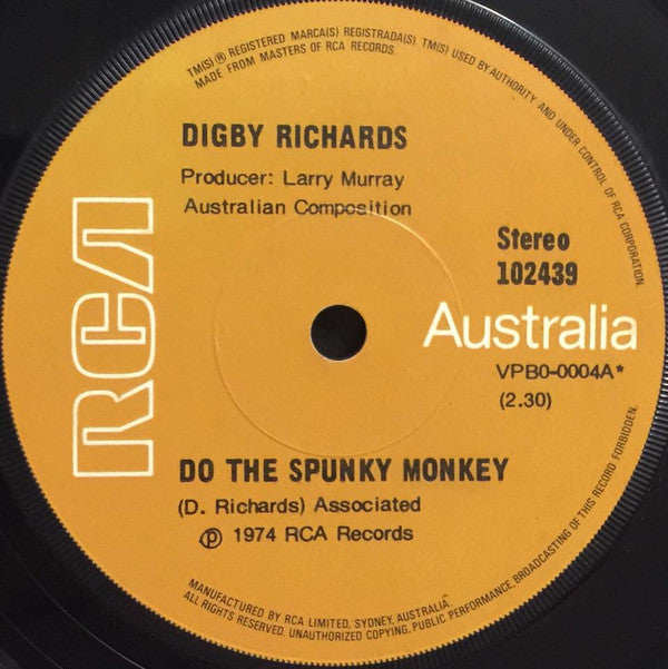 Digby Richards : Do The Spunky Monkey (7&quot;, Single)