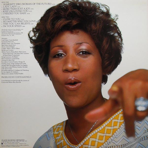 Aretha Franklin : Almighty Fire (LP, Album, Pre)