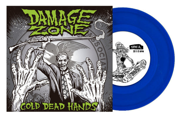 Damage Zone : Cold Dead Hands (7", EP, Ltd, Blu)
