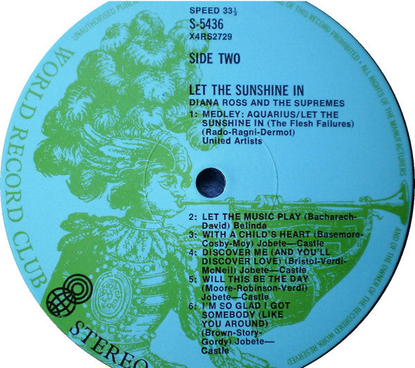 The Supremes : Let The Sunshine In (LP, Album, Club)