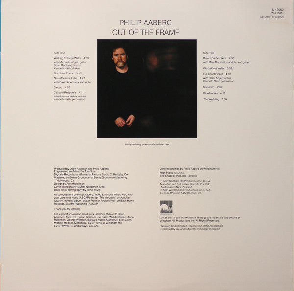 Philip Aaberg : Out Of The Frame (LP, Album)