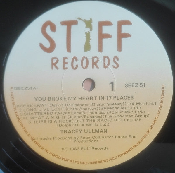 Tracey Ullman : You Broke My Heart In 17 Places (LP, Album)