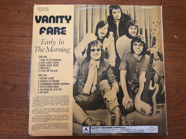 Vanity Fare : Early In The Morning (LP, Album)