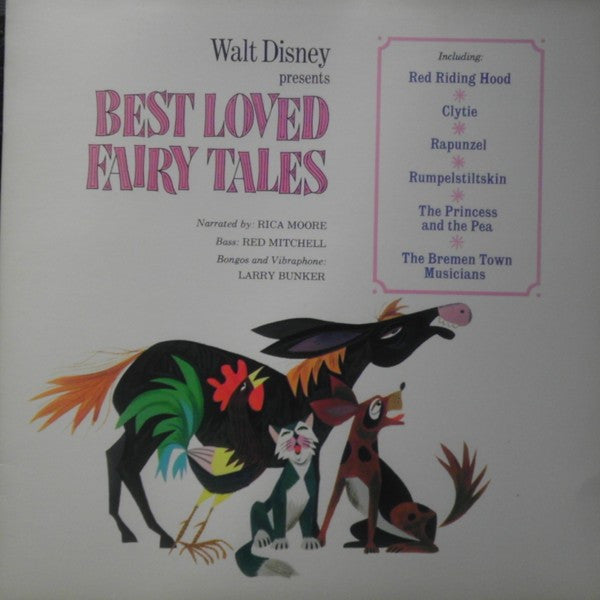 Rica Moore, Red Mitchell, Larry Bunker : Walt Disney Presents Best Loved Fairy Tales (LP, Gat)