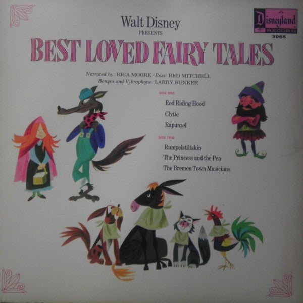 Rica Moore, Red Mitchell, Larry Bunker : Walt Disney Presents Best Loved Fairy Tales (LP, Gat)