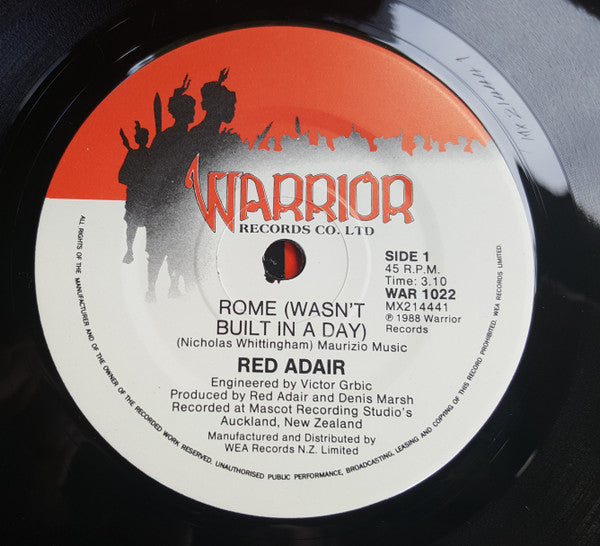 Red Adair (2) : Rome (7", Single, RE)