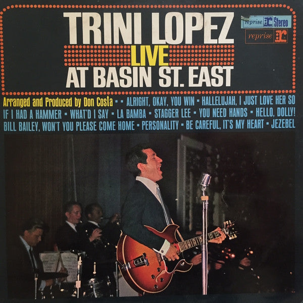 Trini Lopez : Live At Basin St. East (LP, Album)