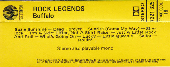 Buffalo (2) : Rock Legends (Cass, Album, Comp)