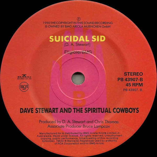 Dave Stewart And The Spiritual Cowboys : Jack Talking (7", Single)