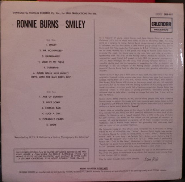 Ronnie Burns : Smiley (LP, Comp)