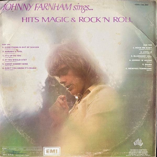 John Farnham : Hits Magic & Rock 'N Roll (LP, Album)