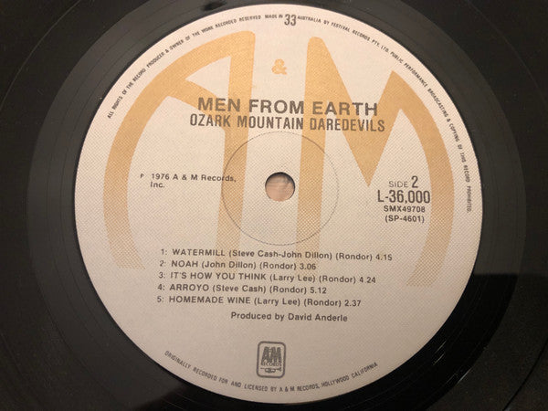 The Ozark Mountain Daredevils : Men From Earth (LP, Album)