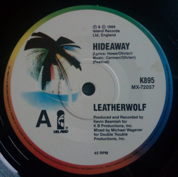 Leatherwolf : Hideaway (7", Ltd, Pos)
