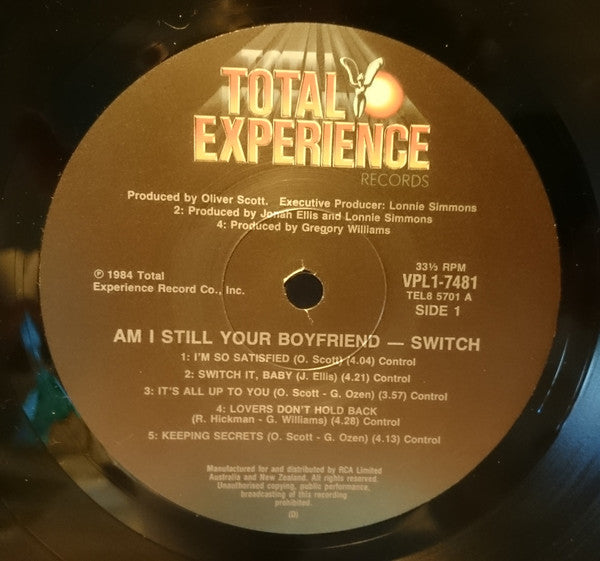 Switch (6) : Am I Still Your Boyfriend? (LP, Album)