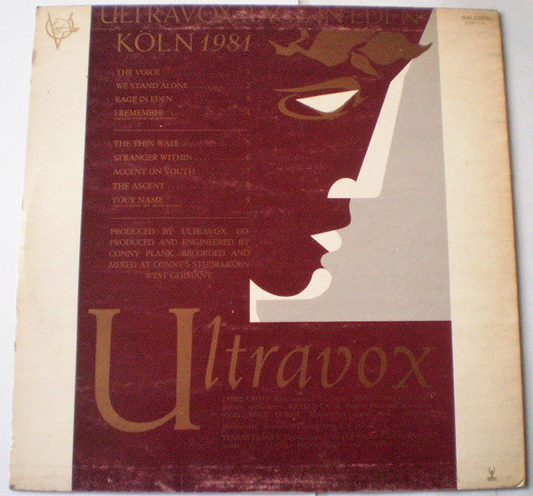 Ultravox : Rage In Eden (LP, Album)