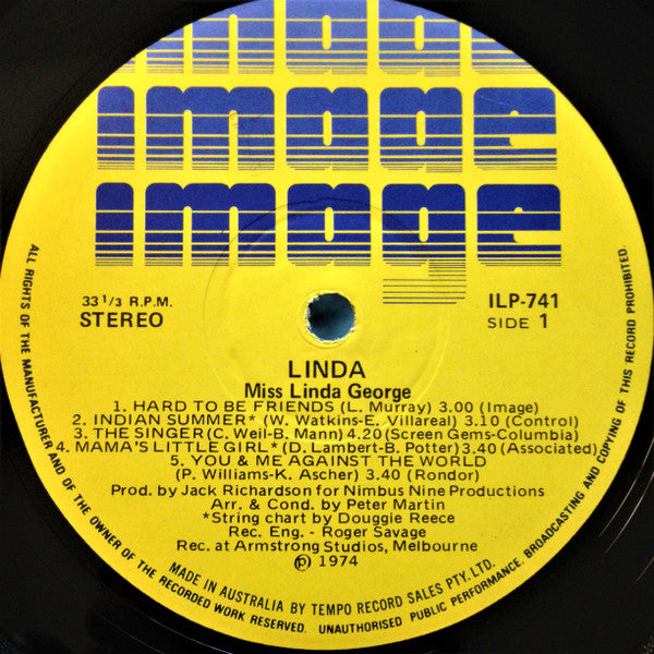 Miss Linda George* : Linda (LP, Album)