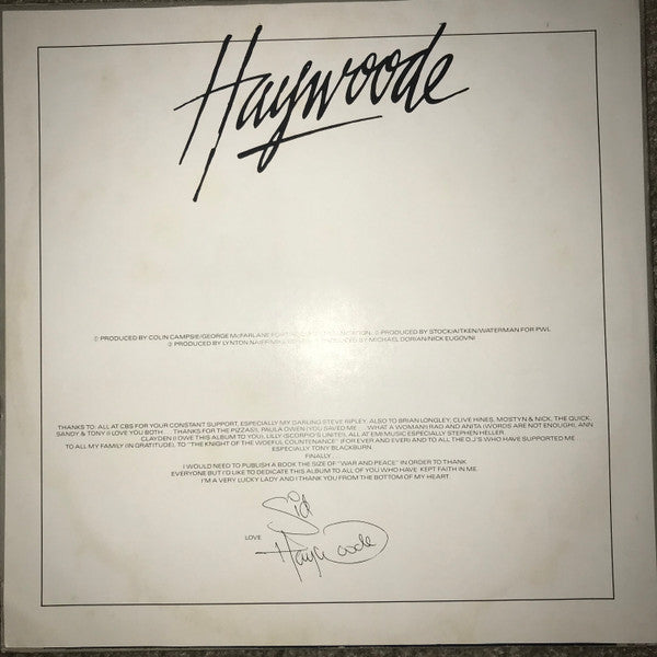 Haywoode : Arrival (LP, Album)