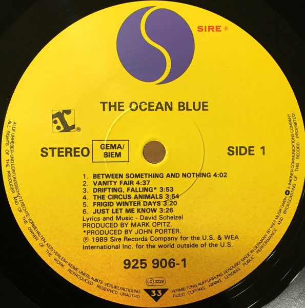 The Ocean Blue : The Ocean Blue (LP, Album)