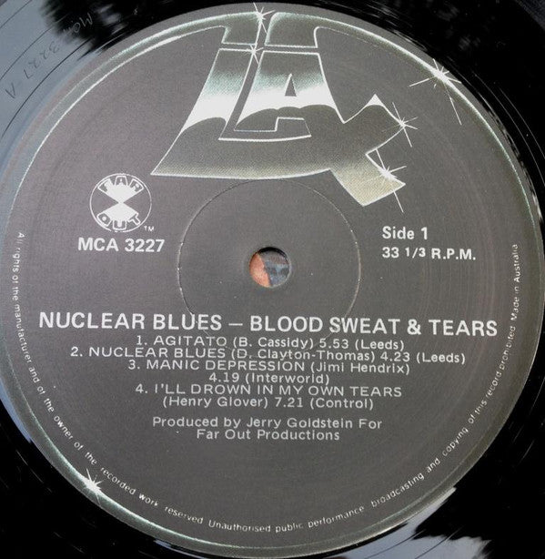 Blood, Sweat And Tears : Nuclear Blues (LP, Album)