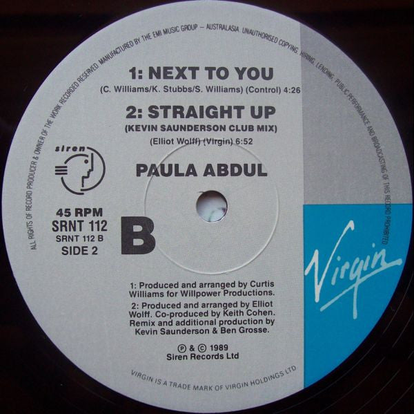 Paula Abdul : Forever Your Girl (12")