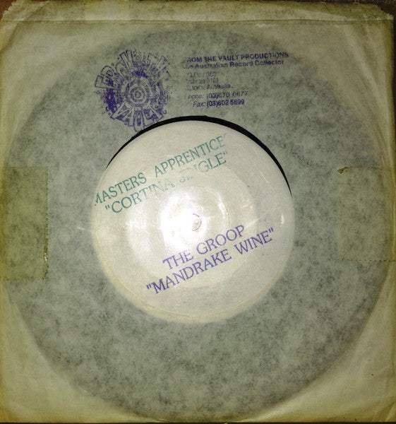 The Master&#39;s Apprentices / The Groop (3) : Cortina Jingle / Mandrake Wine (7&quot;, S/Sided, Single)