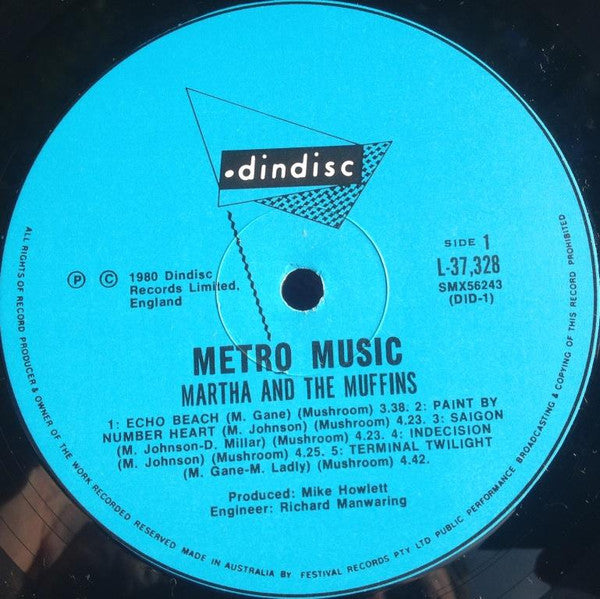 Martha And The Muffins : Metro Music (LP, Album)