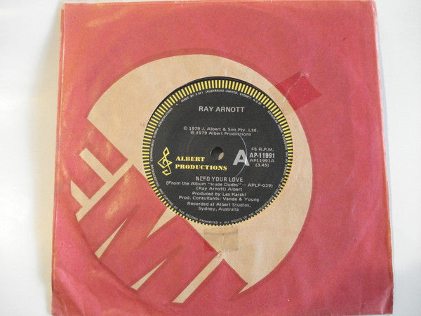 Ray Arnott : Need Your Love (7", Single)
