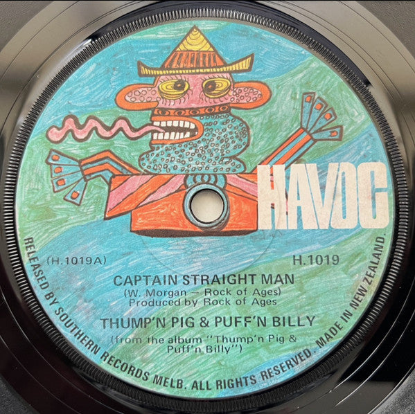 Thump'n Pig & Puff'n Billy : Captain Straight Man (7")