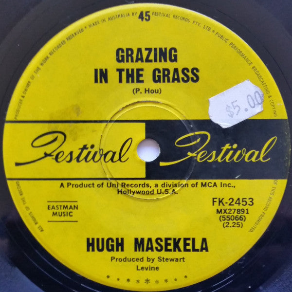 Hugh Masekela : Grazing In The Grass / Bajabula Bonke (The Healing Song) (7&quot;)