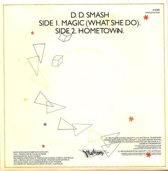 D.D. Smash* : Magic (What She Do) (7", Single, Ltd)