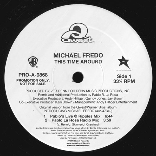 Michael Fredo : This Time Around (12&quot;, Promo)