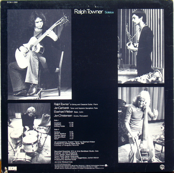 Ralph Towner : Solstice (LP, Album)