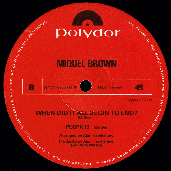 Miquel Brown : Symphony Of Love (12")
