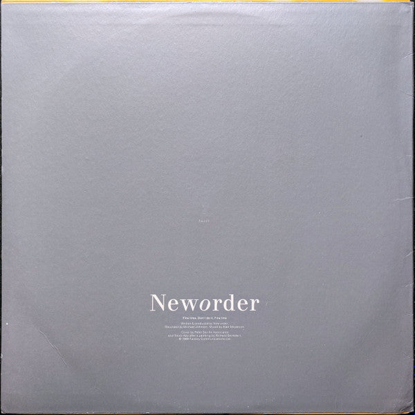 New Order : Fine Time (12")