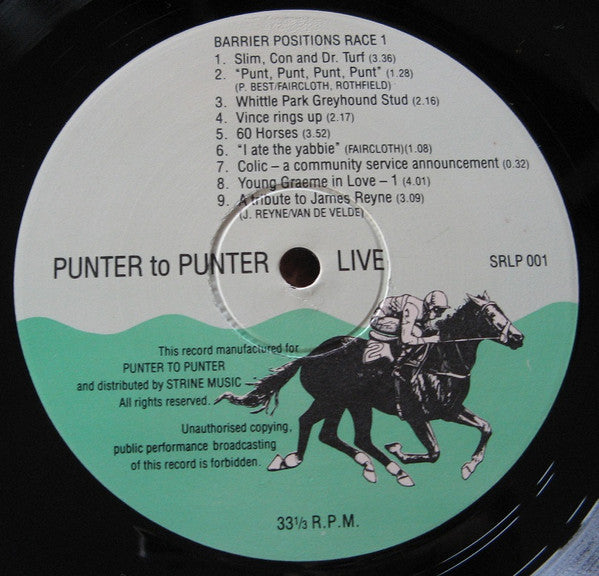 Various : Punter To Punter Live - We're Not Encouraging You To Gamble We're Encouraging You Tibet (LP, Album)