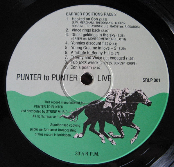 Various : Punter To Punter Live - We're Not Encouraging You To Gamble We're Encouraging You Tibet (LP, Album)