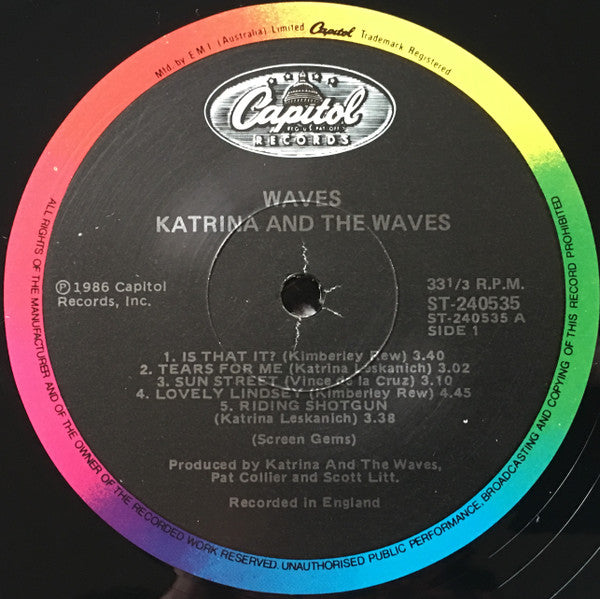 Katrina And The Waves : Waves (LP, Album)