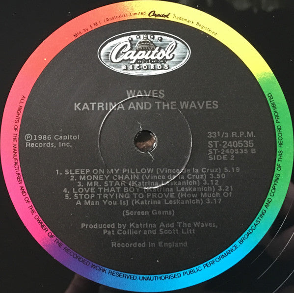 Katrina And The Waves : Waves (LP, Album)