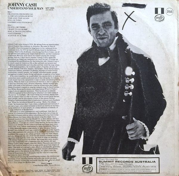 Johnny Cash : Understand Your Man (LP, Comp)