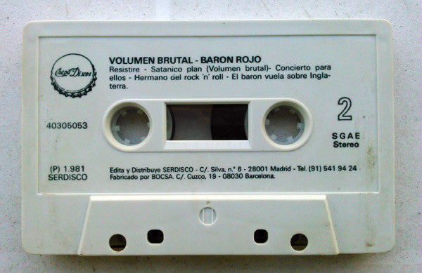 Baron Rojo* : Volumen Brutal (Cass, Album, RE)