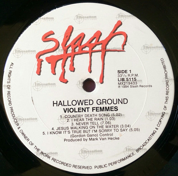 Violent Femmes : Hallowed Ground (LP, Album, RE)