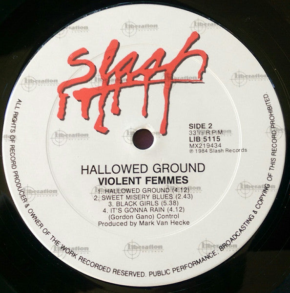 Violent Femmes : Hallowed Ground (LP, Album, RE)