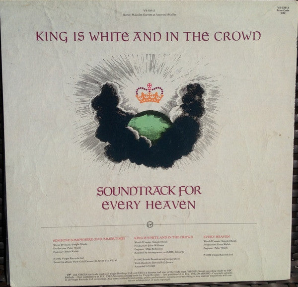 Simple Minds : Someone Somewhere (In Summertime) (12", Single)