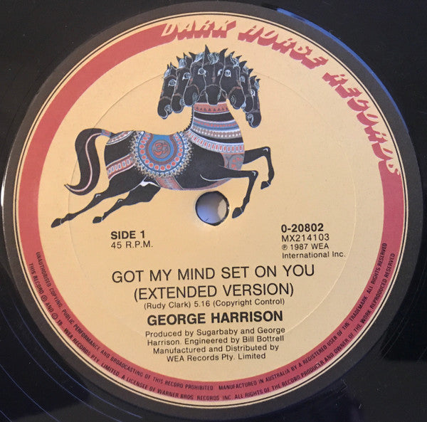 George Harrison : Got My Mind Set On You (Extended Version) (12&quot;, Maxi)