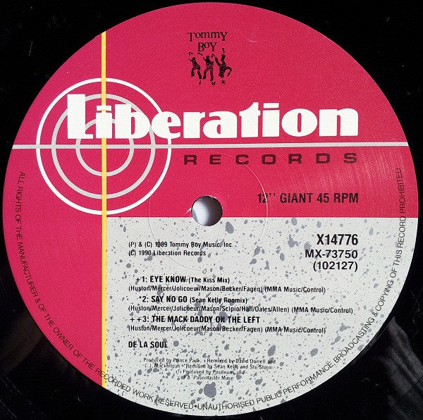 De La Soul : Eye Know (12")